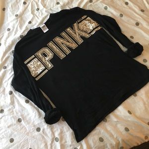 Victoria’s Secret PINK bling sequined long sleeve